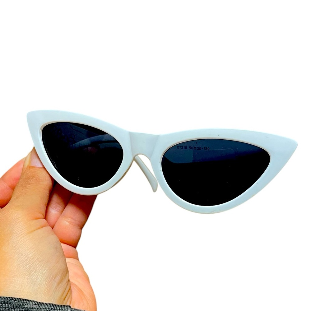 White Cat eye glasses